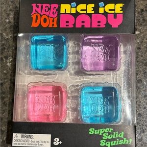 Authentic Schylling NeeDoh Nice Ice Baby Squish Set - Pink, Blue, Purple nwt